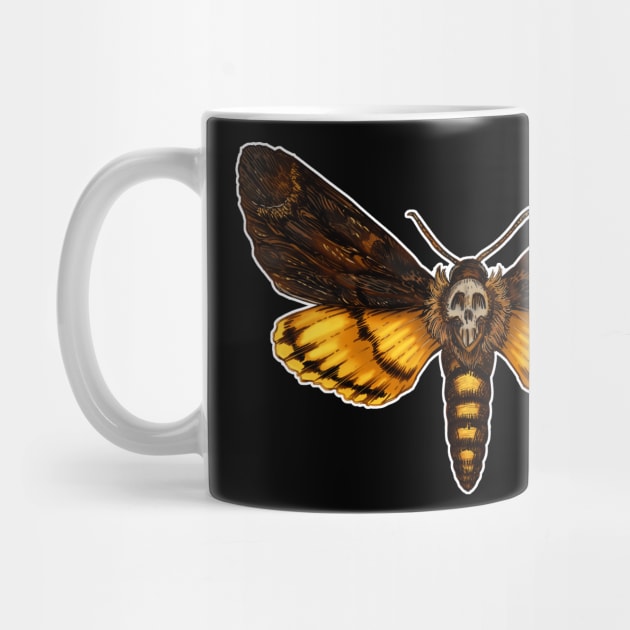 Death's Head Moth by CAdamsArt